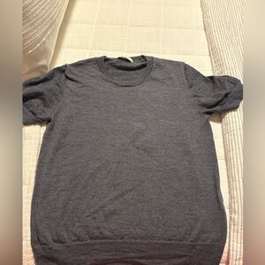 Aritzia Babaton Statute Merino Wool Short Sleeve Sweater